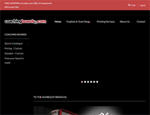 Tablet Screenshot of coachingboards.com
